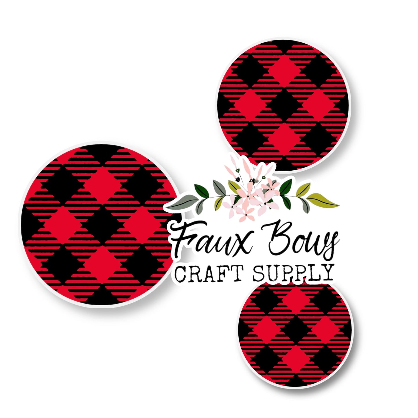 Buffalo Plaid (Custom)-8/10/12mm Glass Cabochon