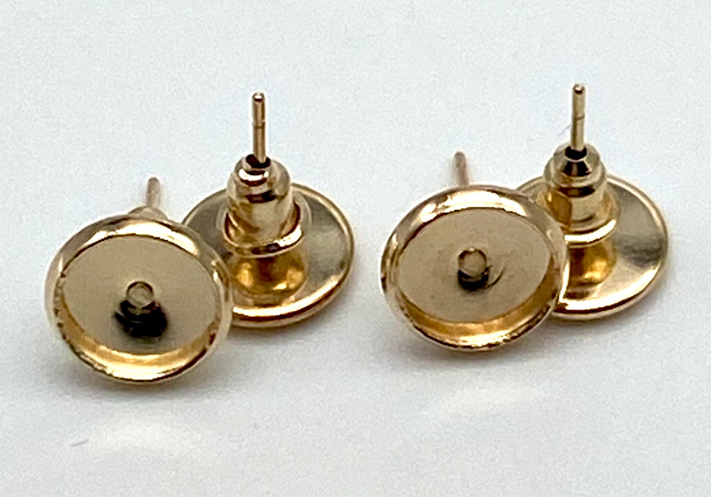 Stud Earring Base-8mm Cabochon