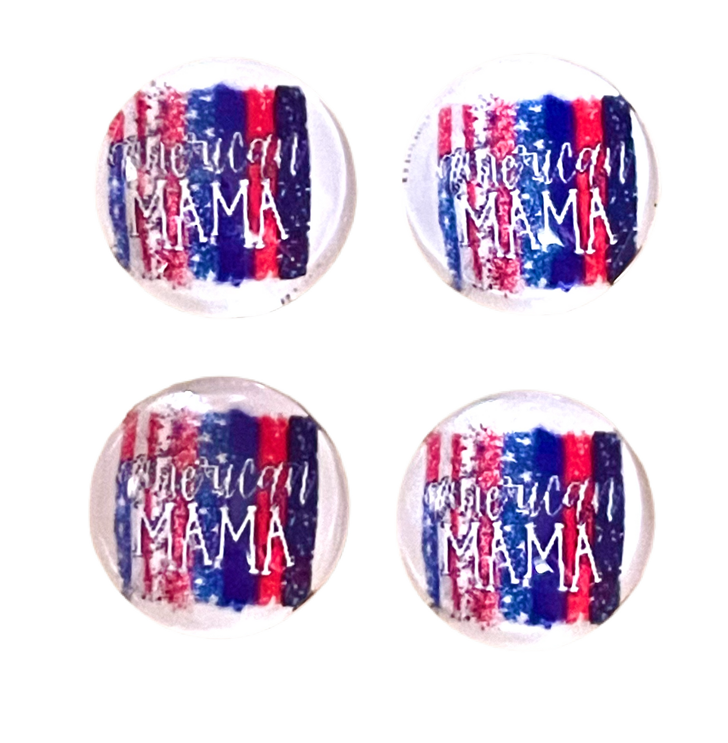 🇺🇸American Mama-12mm Glass Cabochon