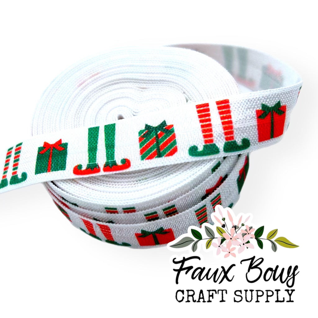 Presents & Elf Stockings PRINTED FOE (5 Yards)