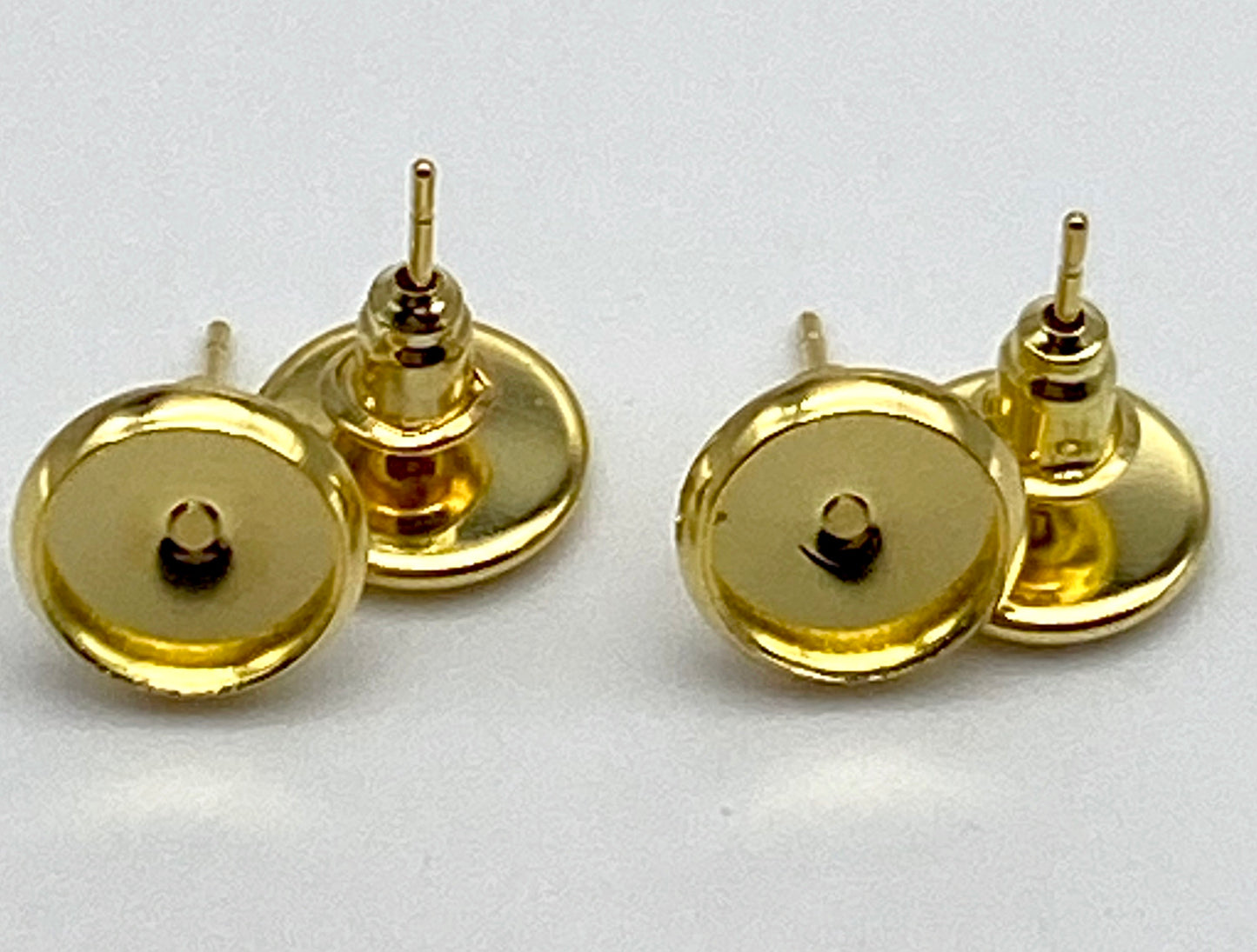 Stud Earring Base-8mm Cabochon