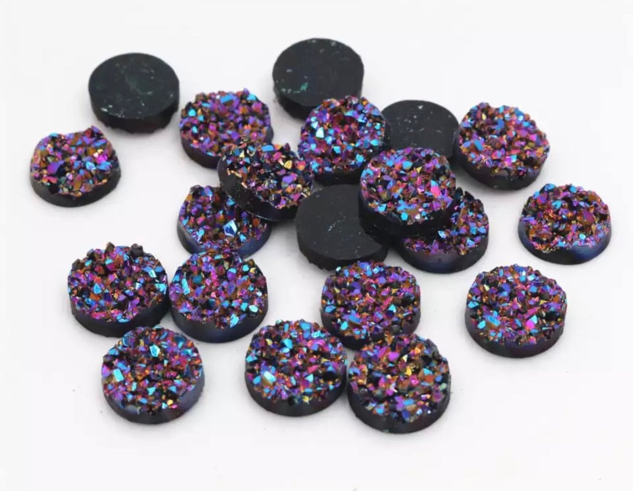 Purple Jewels- 8/10/12mm Druzy