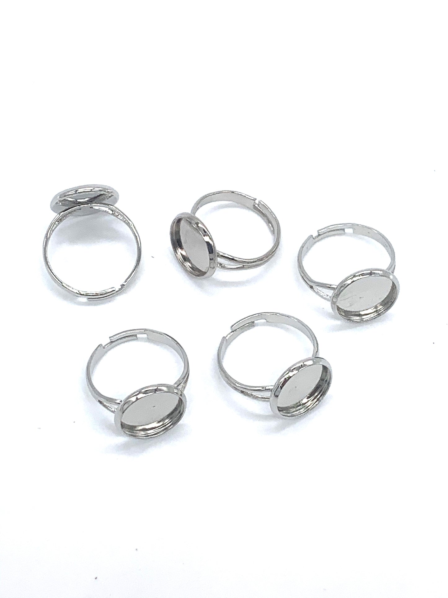 Adjustable Ring with 12mm Cabochon Base