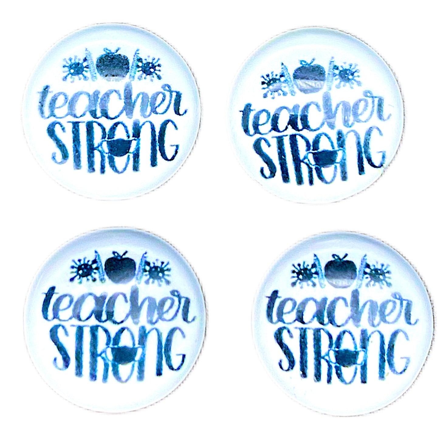 Teacher Strong (Custom)-12mm Glass Cabochon