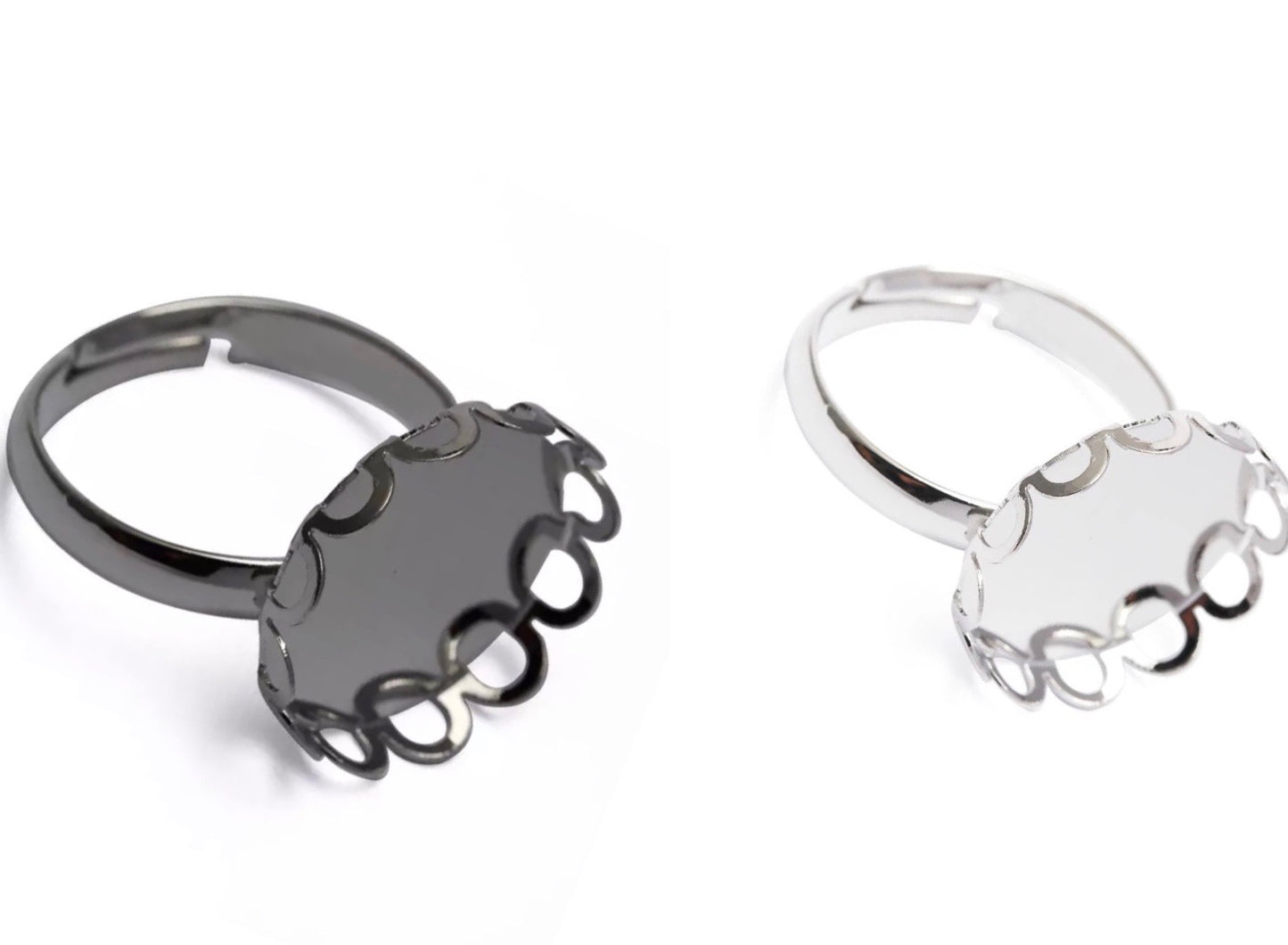 Adjustable Loop Ring-12mm Cabochon Base