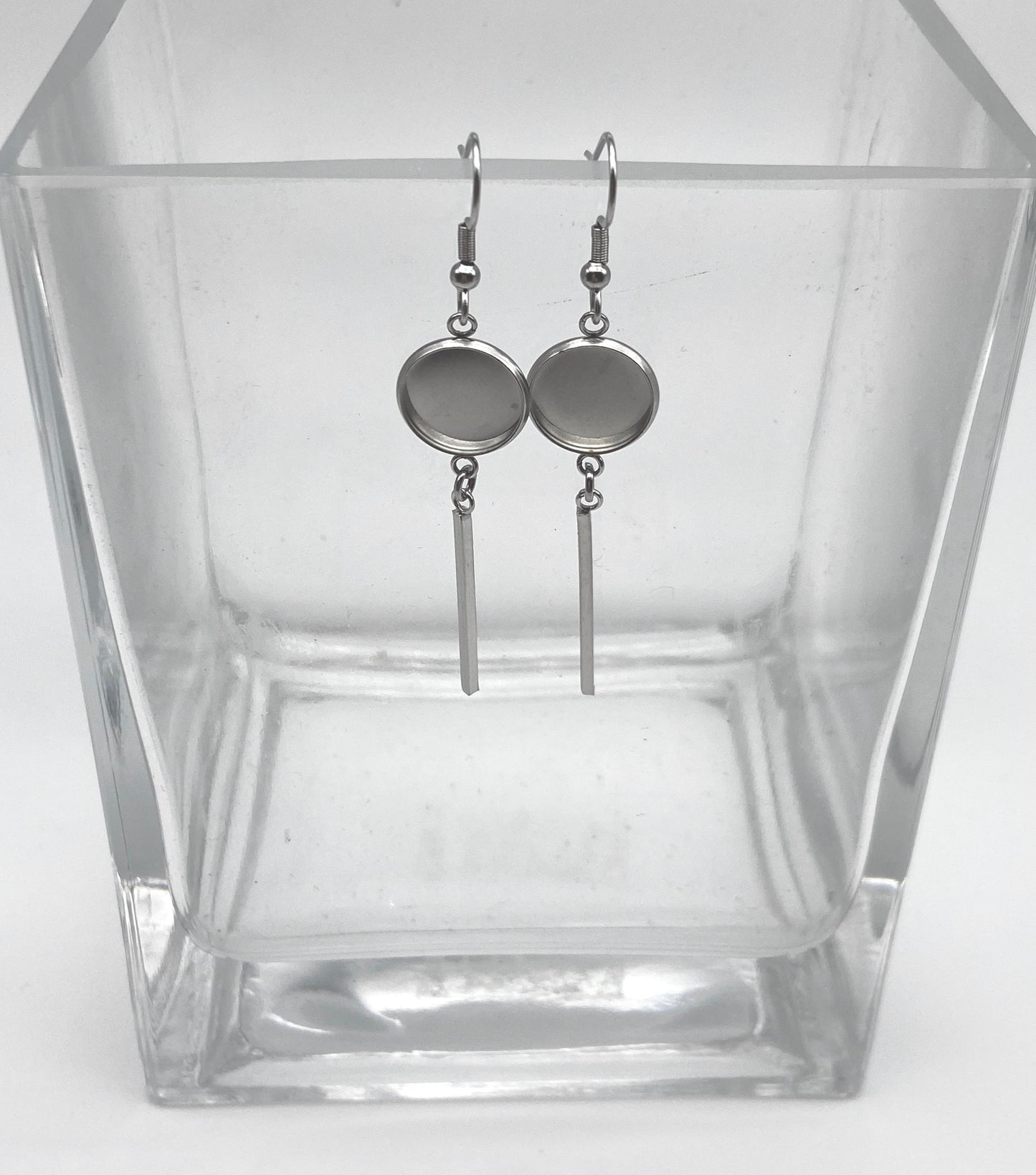 Bohemian Dangle-12mm Cabochon Base (Pair)