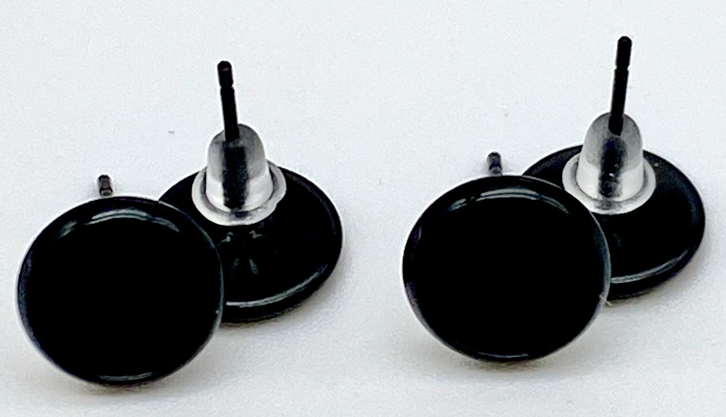 Stud Earring Base-8mm Cabochon
