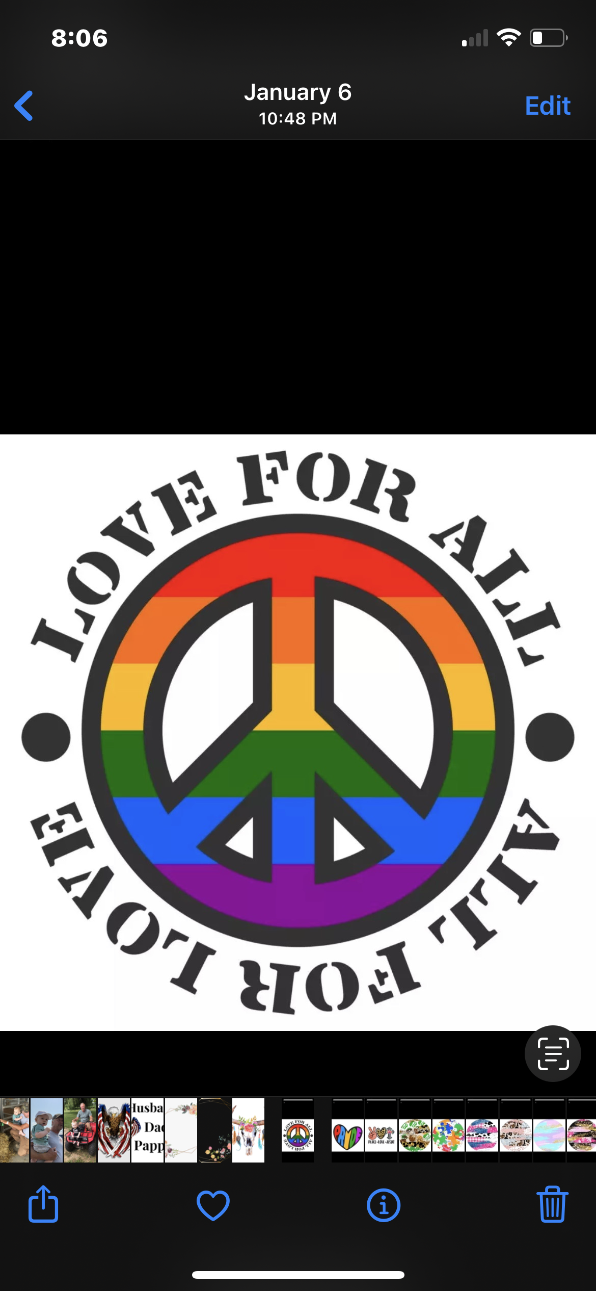 Love For All (Custom)-12mm Glass Cabochon
