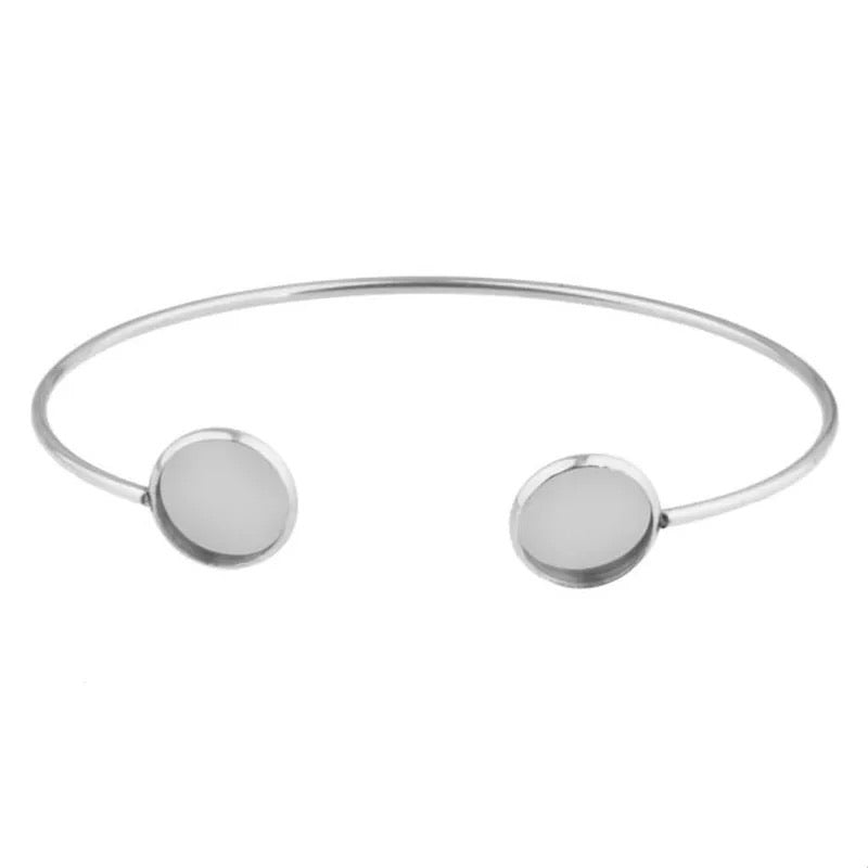 Cabochon Stainless Steel Bracelet-12mm