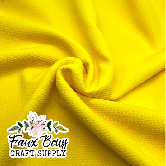 SOLID Yellow Bullet Fabric