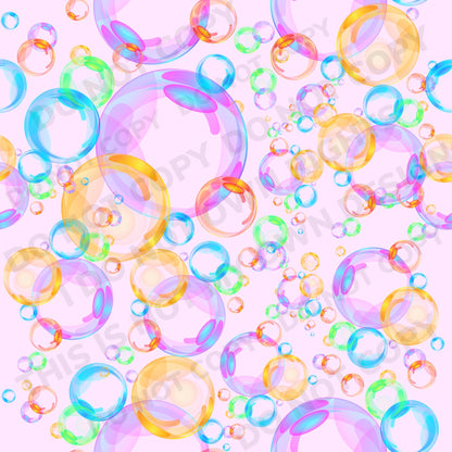 Vibrant bubbles Fabric-Bullet/DBP/Leather