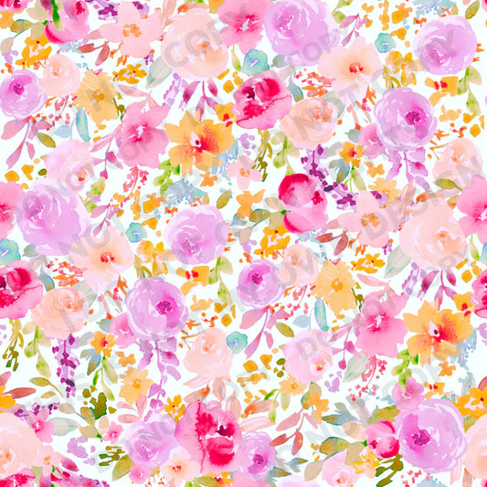 Wild Blooms Fabric-Bullet/DBP/Leather