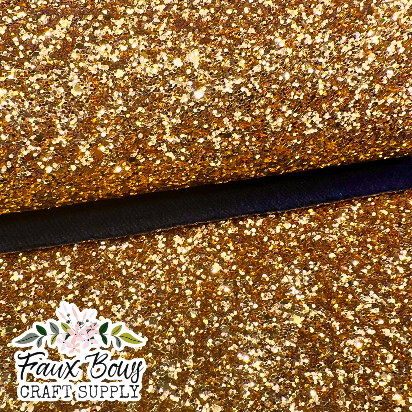 Rich Gold NEW Chunky Glitter (Twill Backed)