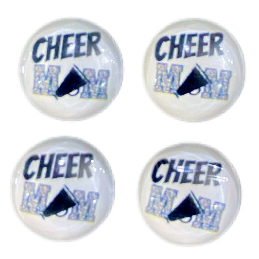 Cheetah Cheer Mom (Custom)-12mm Glass Cabochon