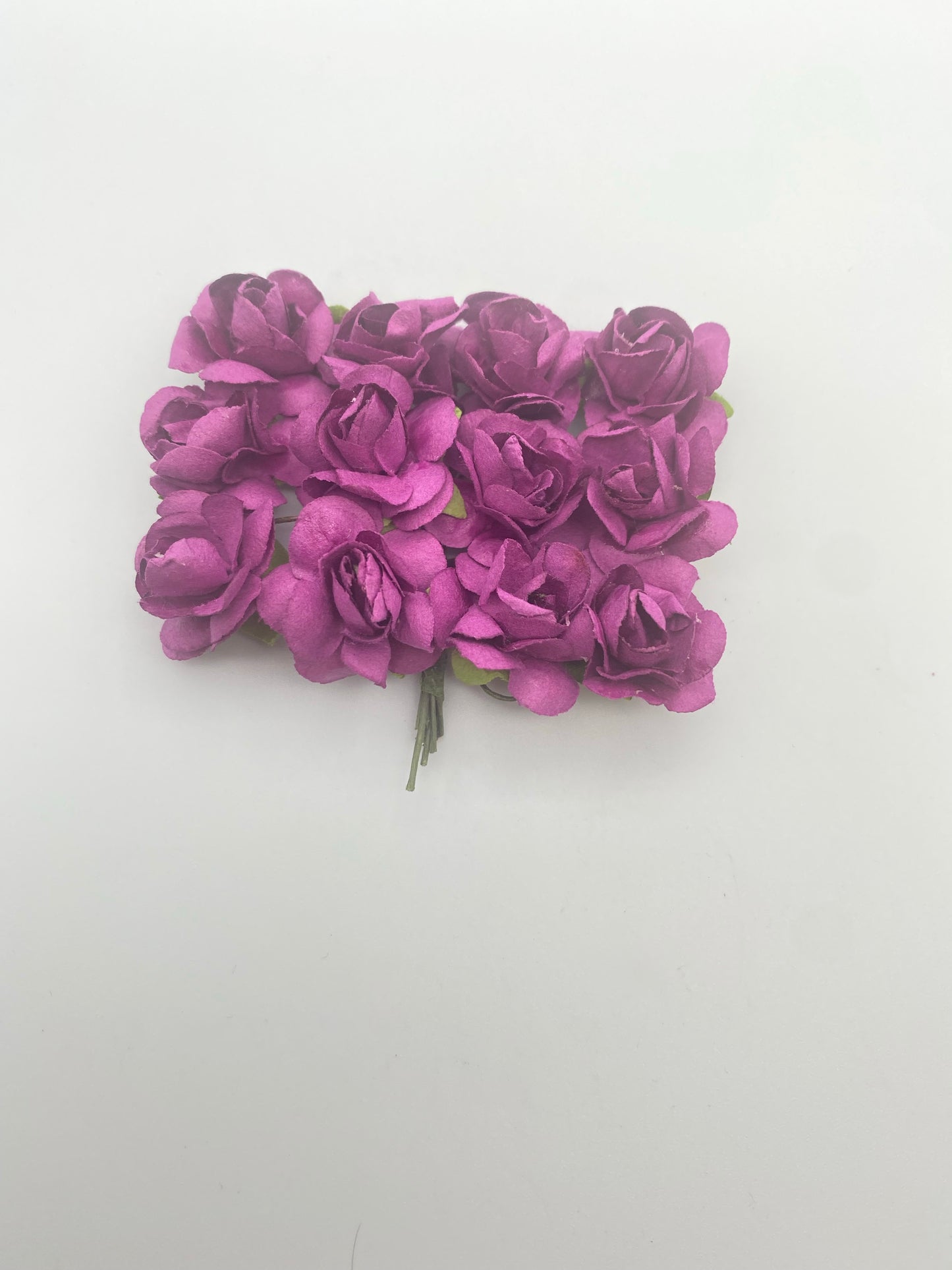 Purple Paper Flower Bunch (12)