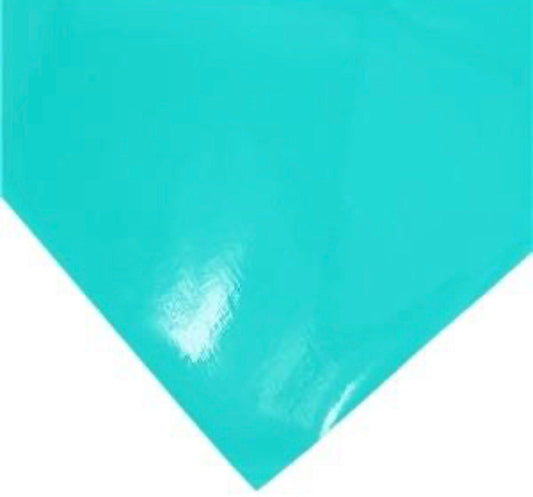 Teal Glossy Patent Leather
