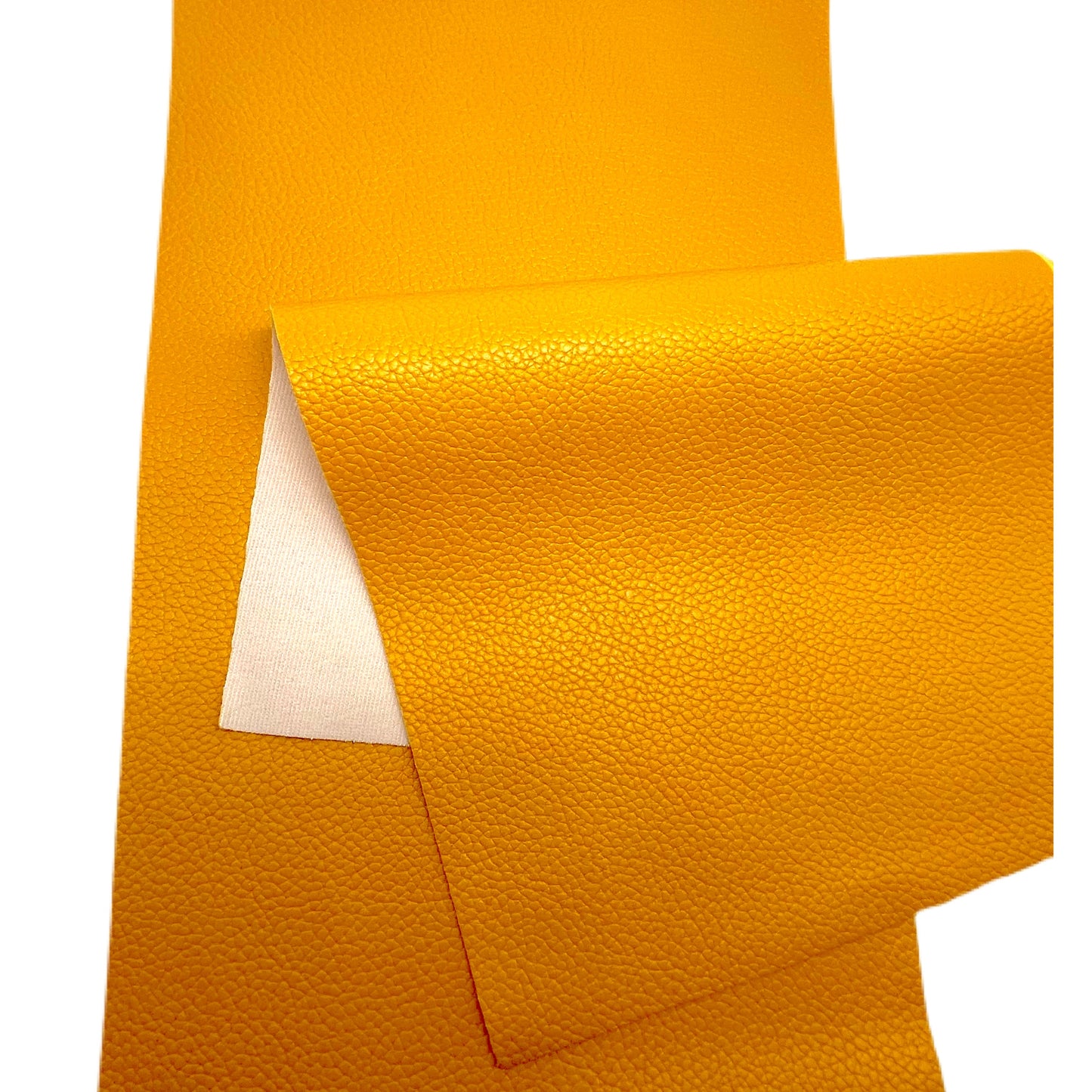 Mustard Solid Faux Leather