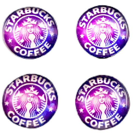Purple Starbucks (Custom)-12mm Glass Cabochon