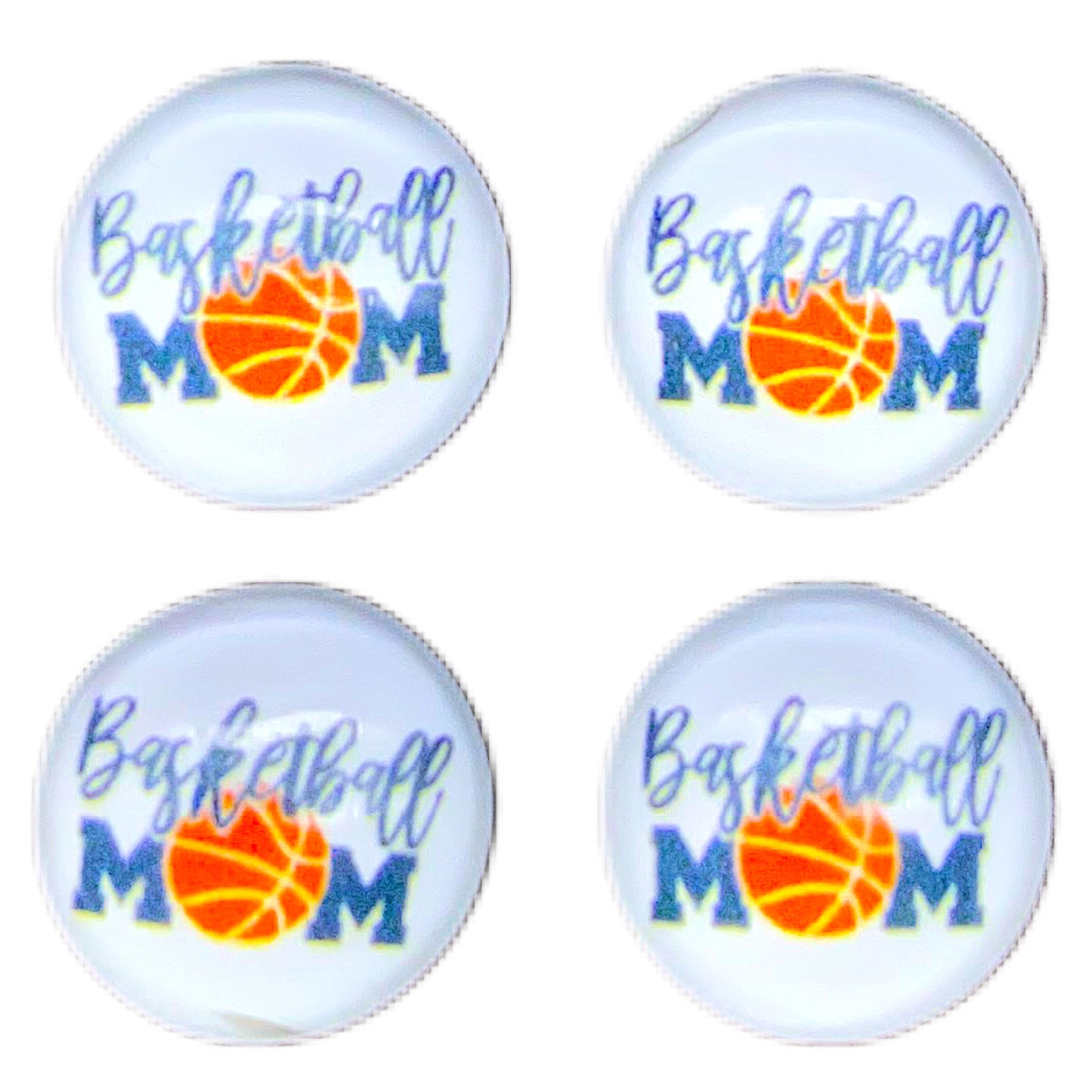 Basketball Mom (Custom)-12mm Glass Cabochon
