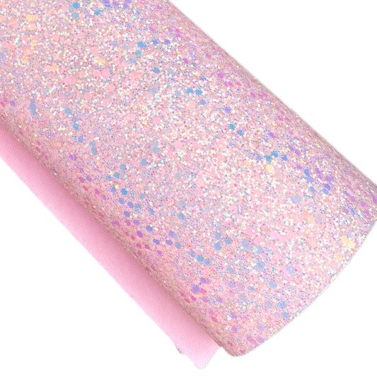 Petal Pink Chunky Glitter Sheet