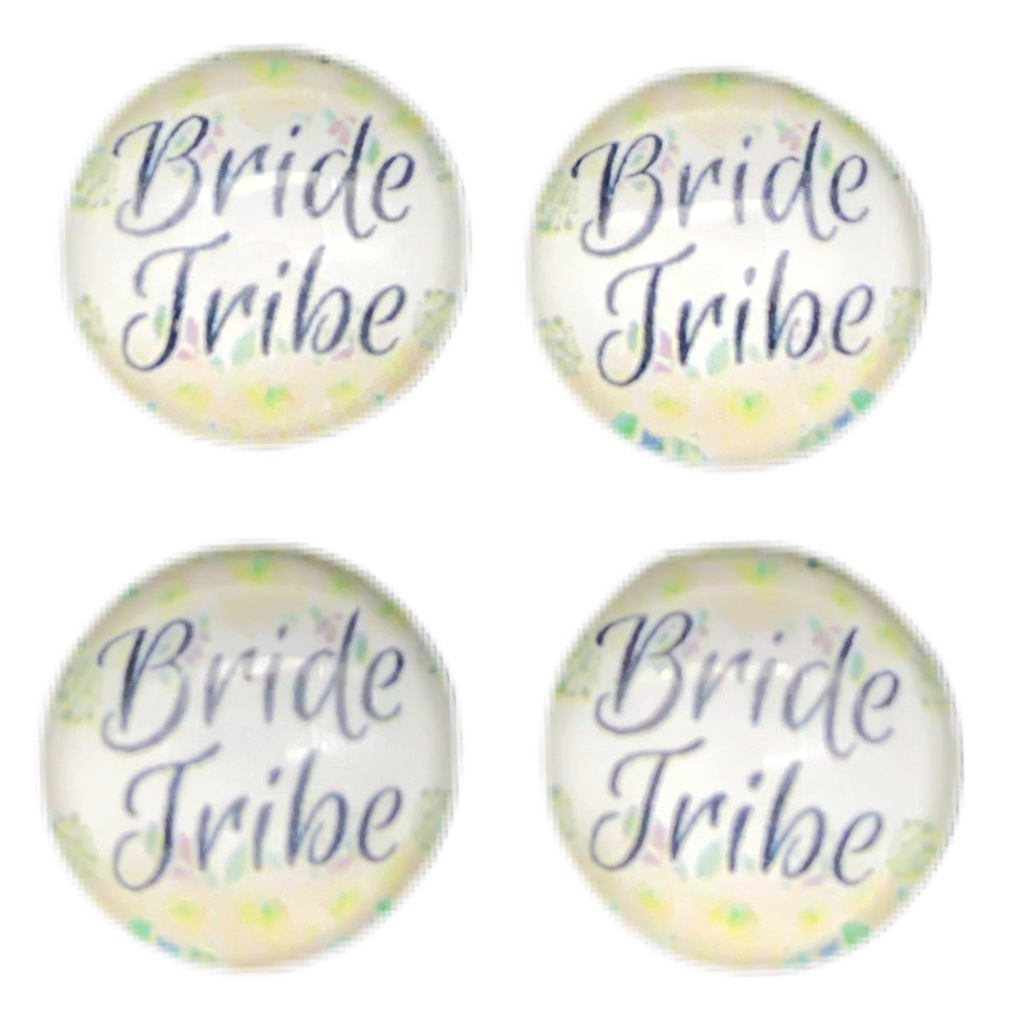 Bride Tribe-Floral (Custom)-12mm Glass Cabochon