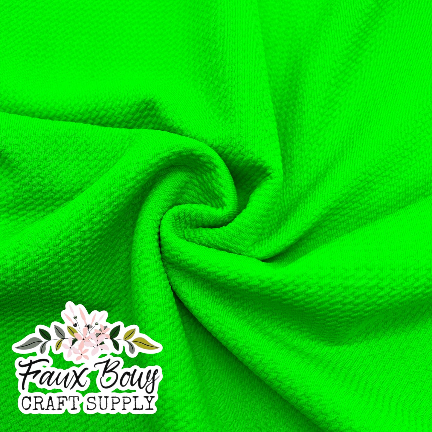 SOLID Lime Green Bullet Fabric