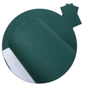Pine Green Solid Pebbled Faux Leather