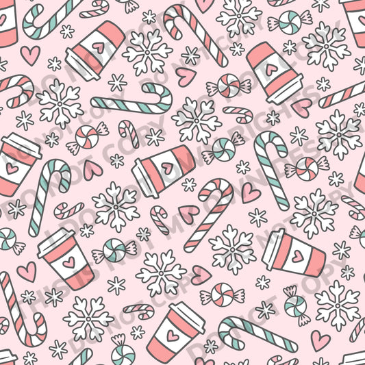 Muted Christmas Treats PrintedFabric Bullet/DBP/Leather