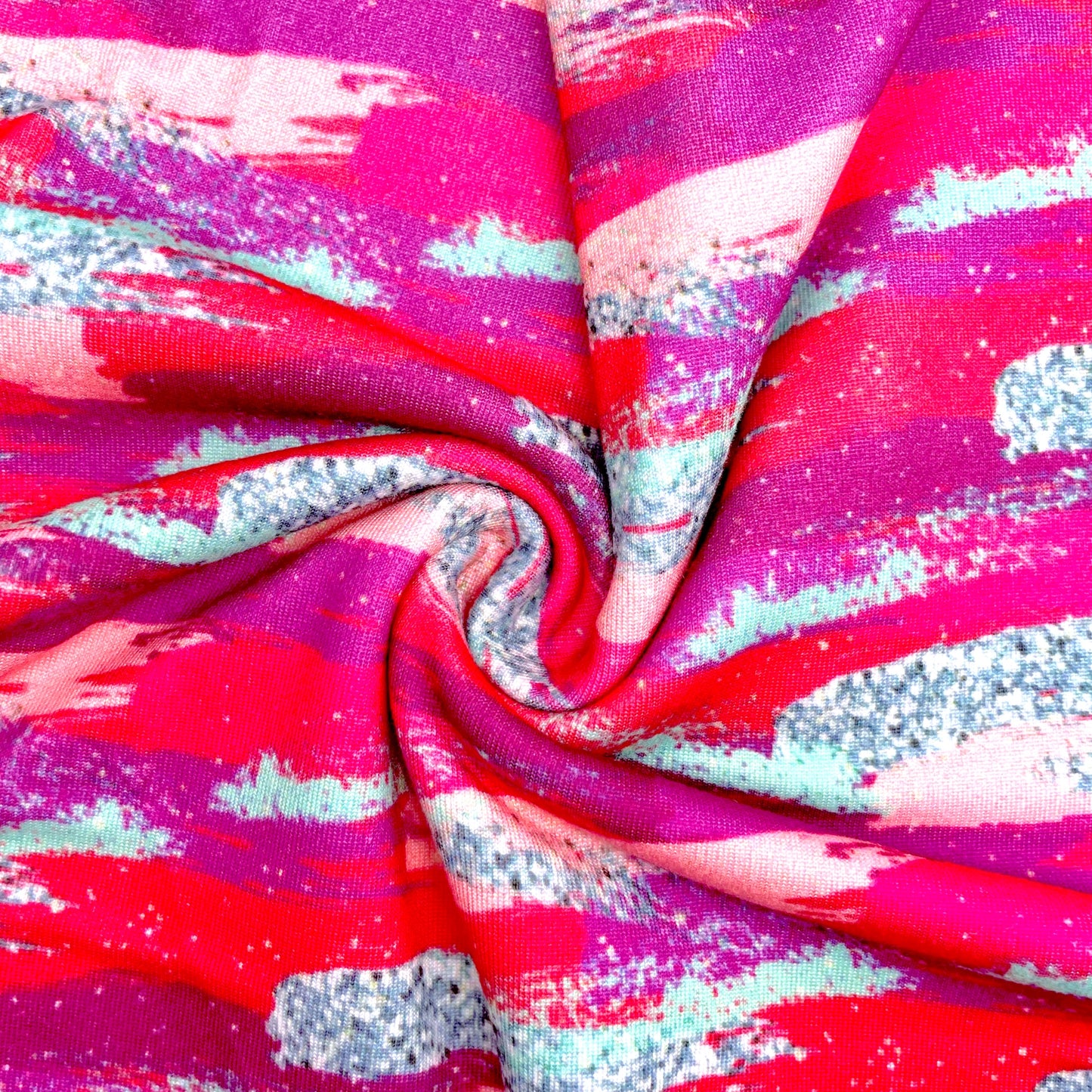 Pink Dream Brushstrokes (Custom) DBP Knit Fabric