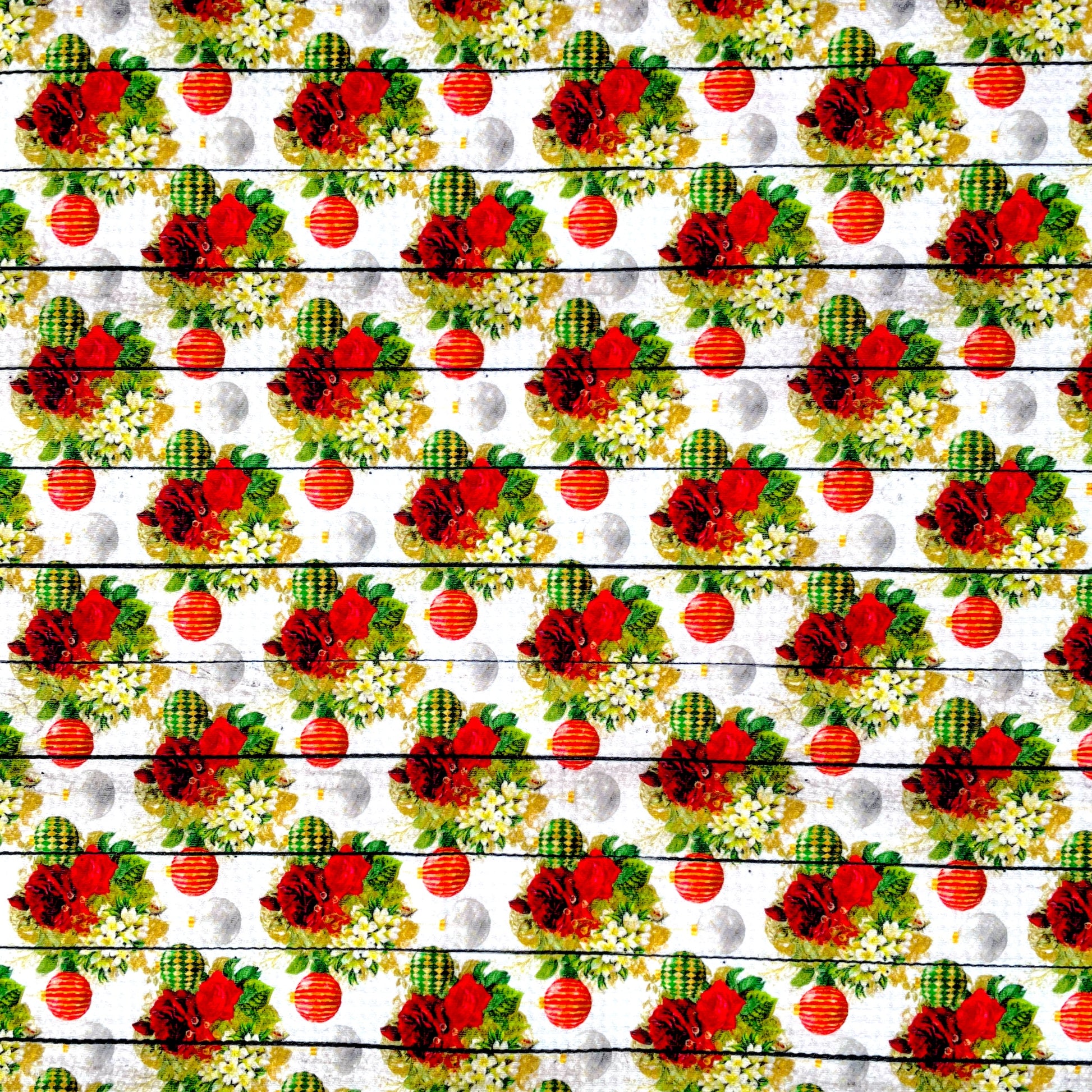 Holiday Greetings Bullet Fabric (Custom Print)
