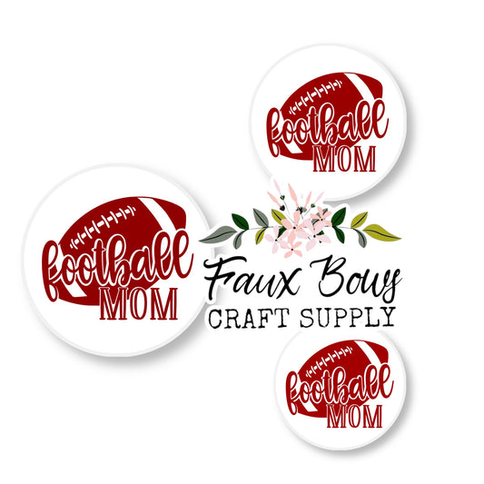 Football Mom (Custom)-8/10/12mm Glass Cabochon