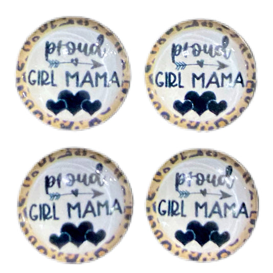 Proud Girl Mama (Custom)-12mm Glass Cabochon