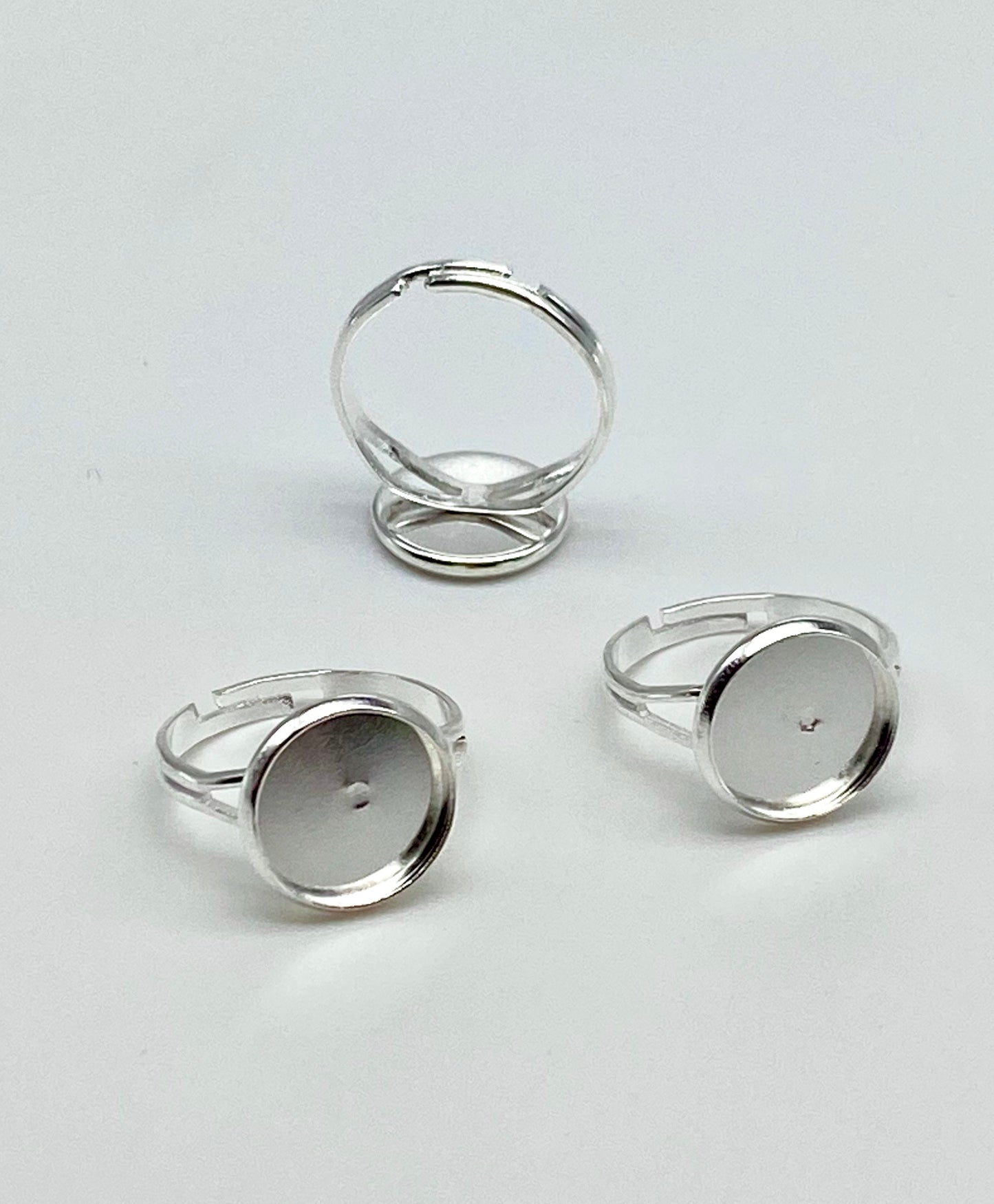 Adjustable Ring with 12mm Cabochon Base