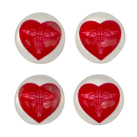 Red Heart RN-12mm Glass Cabochon