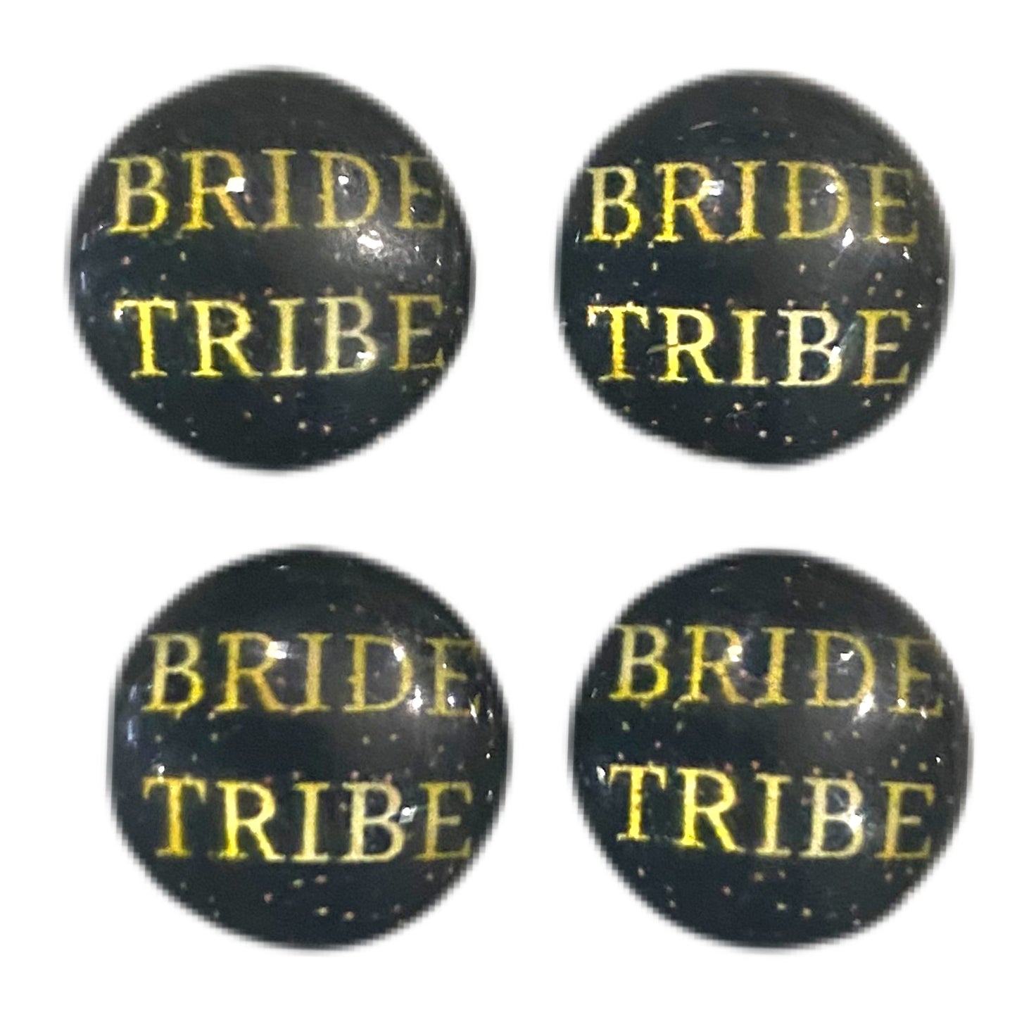 Bride Tribe-Black (Custom)-12mm Glass Cabochon