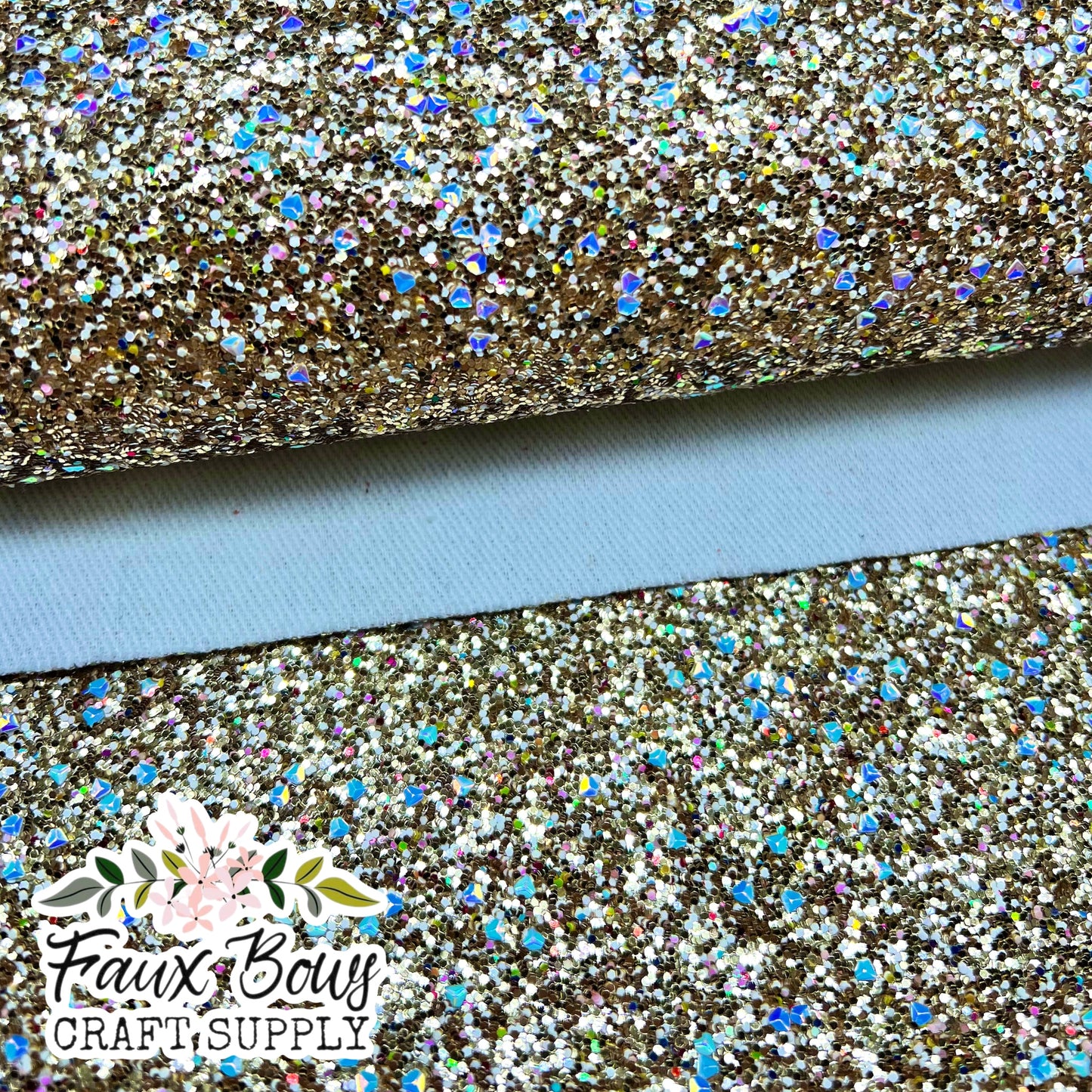 Diamonds in Gold NEW Chunky Glitter (Twill Backed)