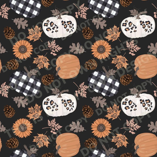 Autumn Pumpkin Dream Fabric Ribbed Knit/Bullet/DBP/Scuba/Leather