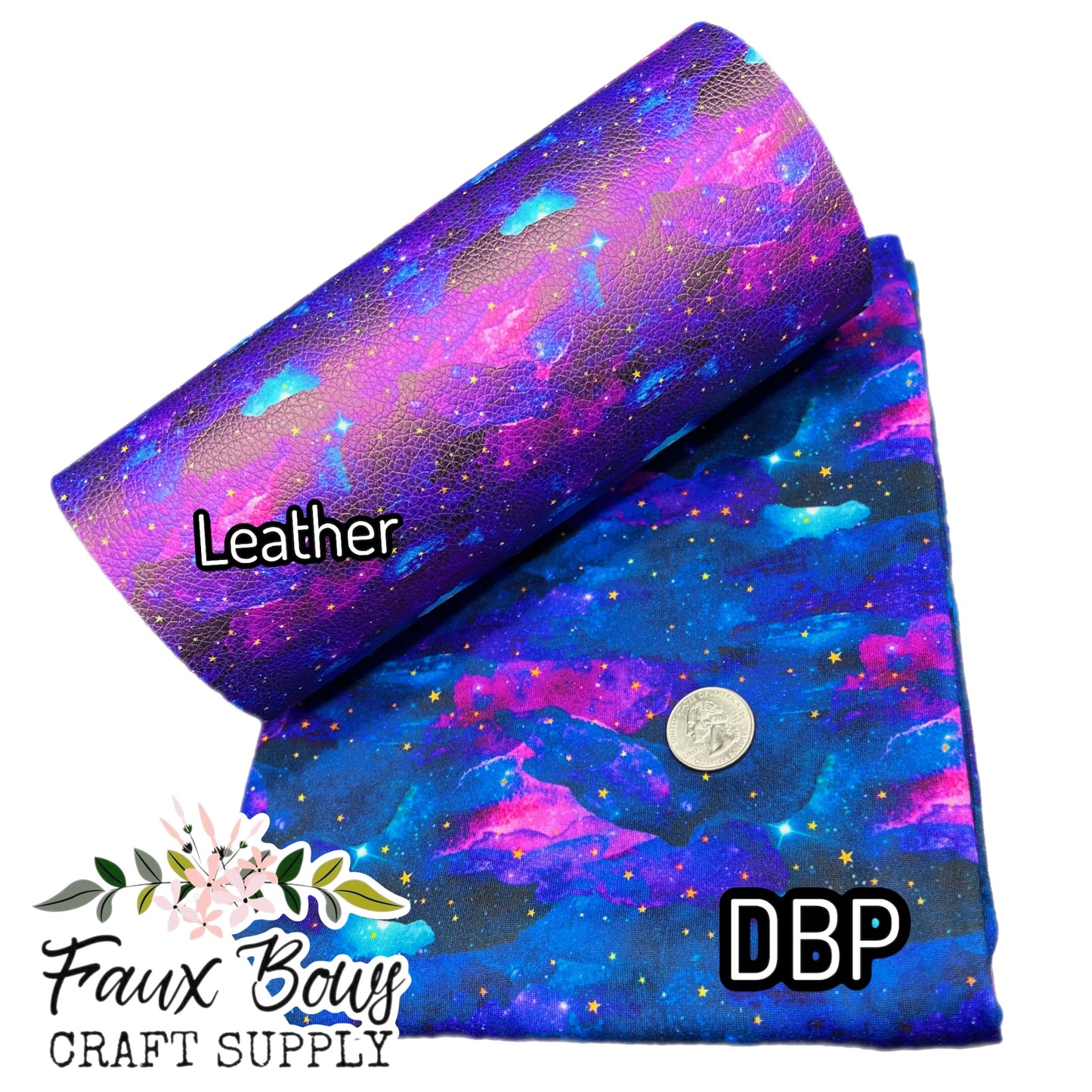 Starry Nights Printed Fabric- DBP/ Leather
