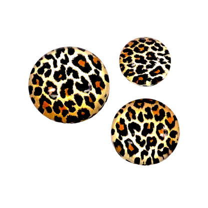 Cheetah-8/10/12mm Glass Cabochon