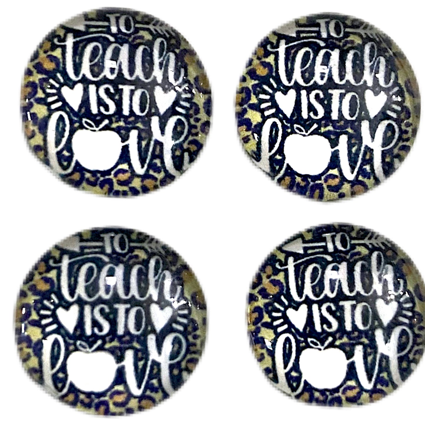 To Teach is to Love (Custom)-12mm Glass Cabochon